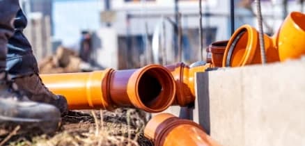 imagem de um desentupimento de esgotos